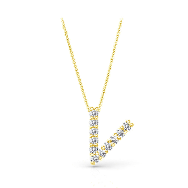 Diamond Initial Pendant - Armans Fine Jewellery