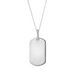 Diamond Link Dog Tag Necklace - Armans Fine Jewellery