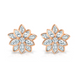 Diamond Lotus Flower Earrings - Armans Fine Jewellery