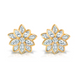 Diamond Lotus Flower Earrings - Armans Fine Jewellery