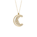 Diamond Moon Necklace - Armans Fine Jewellery