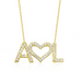 Diamond Multi Initial Heart Necklace - Armans Fine Jewellery