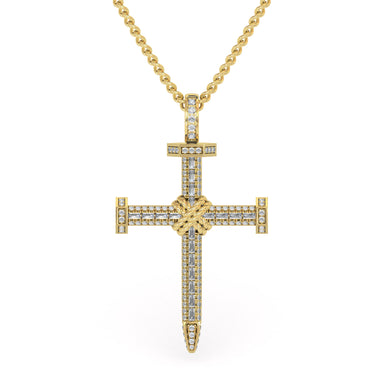 Diamond Nail Cross - Armans Fine Jewellery