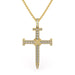 Diamond Nail Cross - Armans Fine Jewellery