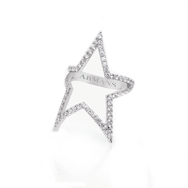 Diamond Open Star Ring - Armans Fine Jewellery