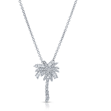 Diamond Palm Tree Necklace - Armans Fine Jewellery