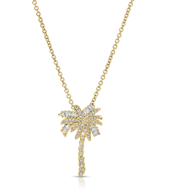 Diamond Palm Tree Necklace - Armans Fine Jewellery