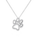 Diamond Paw Print Necklace - Armans Fine Jewellery