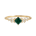 Diamond Petal Green Emerald Ring - Armans Fine Jewellery