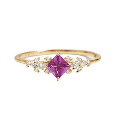 Diamond Petal Pink Sapphire Ring - Armans Fine Jewellery