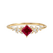 Diamond Petal Red Ruby Ring - Armans Fine Jewellery