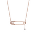 Diamond Safety Pin Pendant - Armans Fine Jewellery