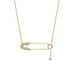 Diamond Safety Pin Pendant - Armans Fine Jewellery