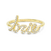 Diamond Script Name Ring - Armans Fine Jewellery
