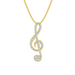 Diamond Treble Clef Necklace - Armans Fine Jewellery