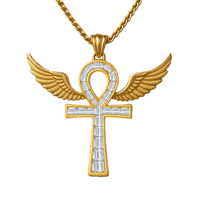 Angelic Embrace Emerald Diamond Cross - Armans Fine Jewellery