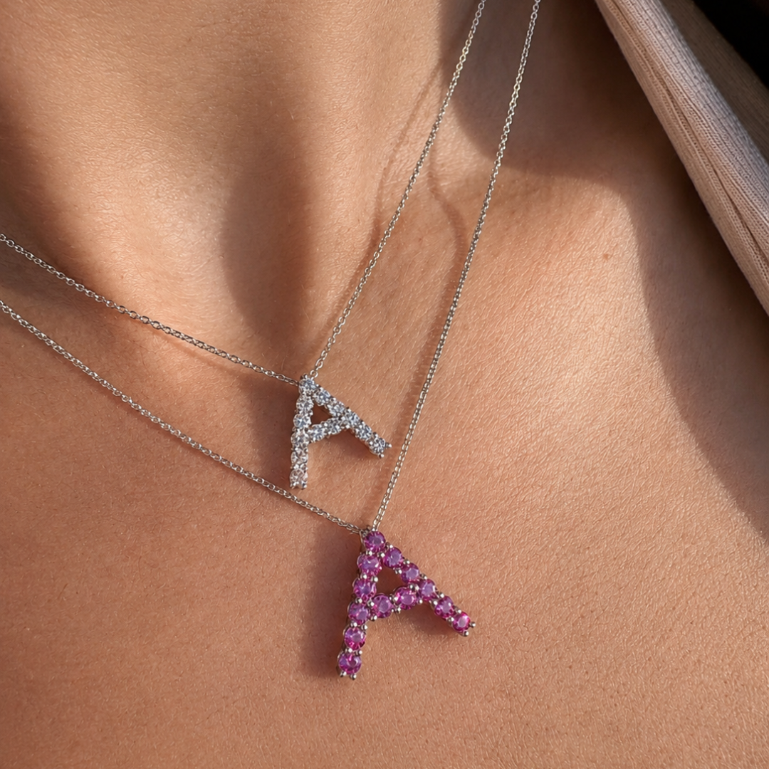 Lab Grown Diamond Initial Pendant