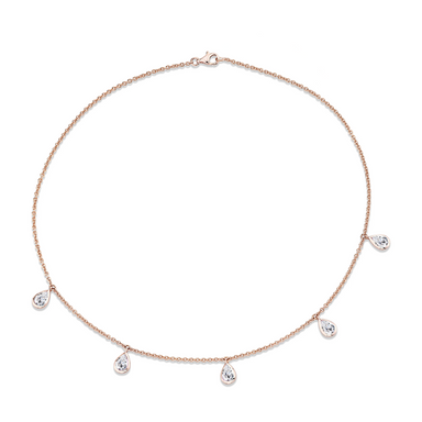 Diamond Tear Drop Necklace - Armans Fine Jewellery