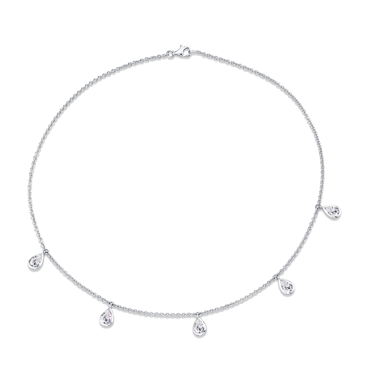 Diamond Tear Drop Necklace - Armans Fine Jewellery