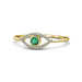 Diamond and Coloured Gemstone Evil Eye Ring - Armans Fine Jewellery
