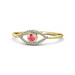 Diamond and Coloured Gemstone Evil Eye Ring - Armans Fine Jewellery