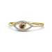 Diamond and Coloured Gemstone Evil Eye Ring - Armans Fine Jewellery