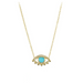 Diamond and Turquoise Enamel Evil Eye Necklace - Armans Fine Jewellery