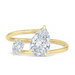 Double Pear Diamond Twist Ring - Armans Fine Jewellery