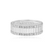 Double Row Pave Diamond Fluted Band - Armans Fine Jewellery