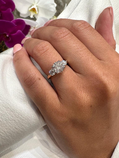 Charlotte Three Stone Engagement Ring - Armans Fine Jewellery