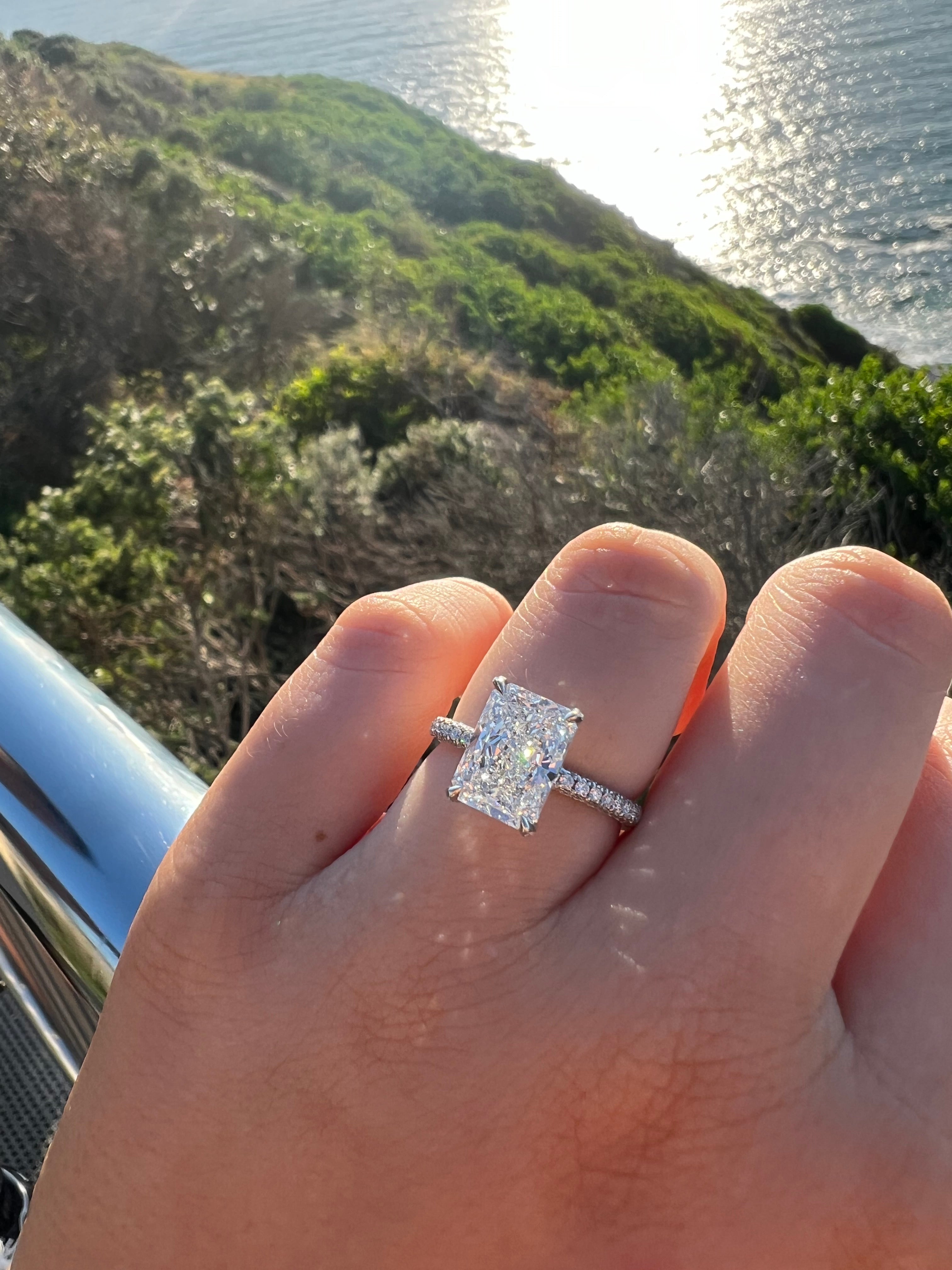 Snow White Lab Grown Engagement Ring - Armans Fine Jewellery