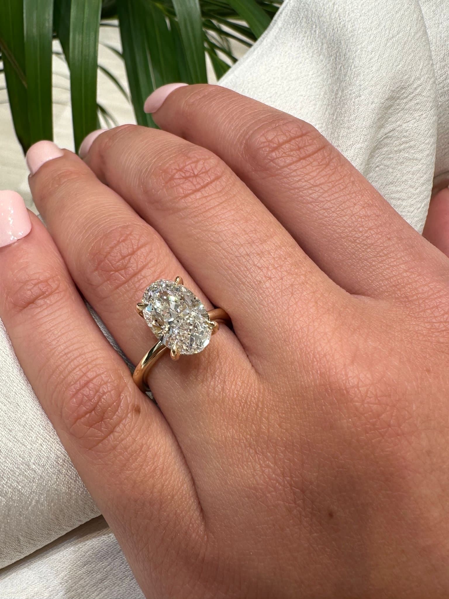 Golden Eternity Lab Grown Engagement Ring - Armans Fine Jewellery