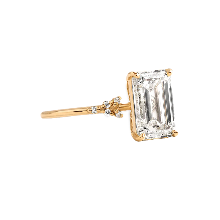 Eden Emerald Lab Grown Engagement Ring - Armans Fine Jewellery