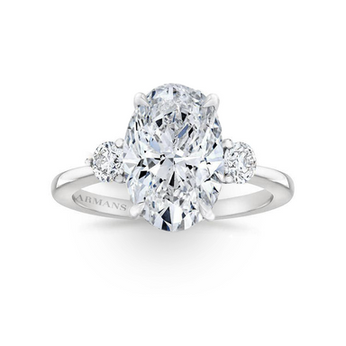 Elaina Three Stone Engagement Ring - Armans Fine Jewellery