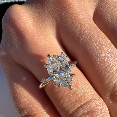 Ella Marquise Lab Grown Diamond Engagement Ring - Armans Fine Jewellery