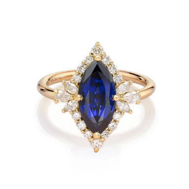 Eloise Blue Sapphire Engagement Ring - Armans Fine Jewellery