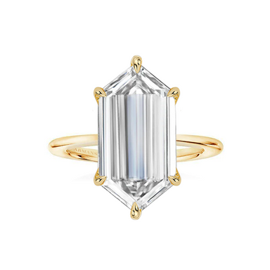 Elongated Hexagon Engagement Ring - Armans Fine Jewellery