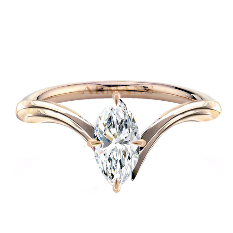 Elysian Marquise Lab Grown Engagement Ring - Armans Fine Jewellery
