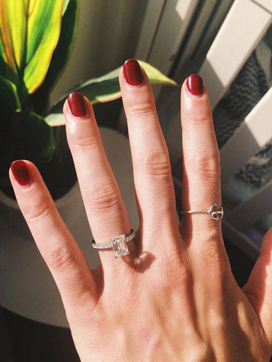 Emerald Allegra Engagement Ring - Armans Fine Jewellery