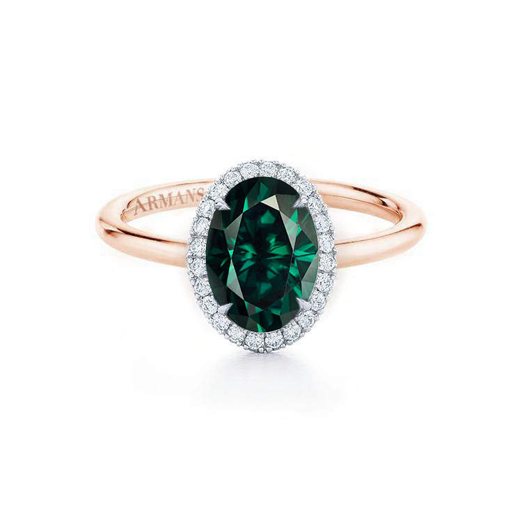 Emerald Kristina Engagement Ring - Armans Fine Jewellery
