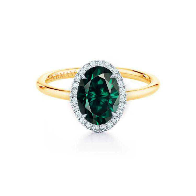 Emerald Kristina Engagement Ring - Armans Fine Jewellery