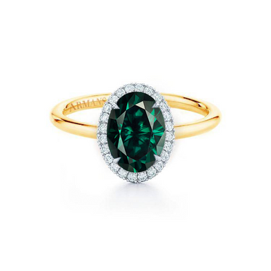 Emerald Kristina Lab Grown Engagement Ring - Armans Fine Jewellery