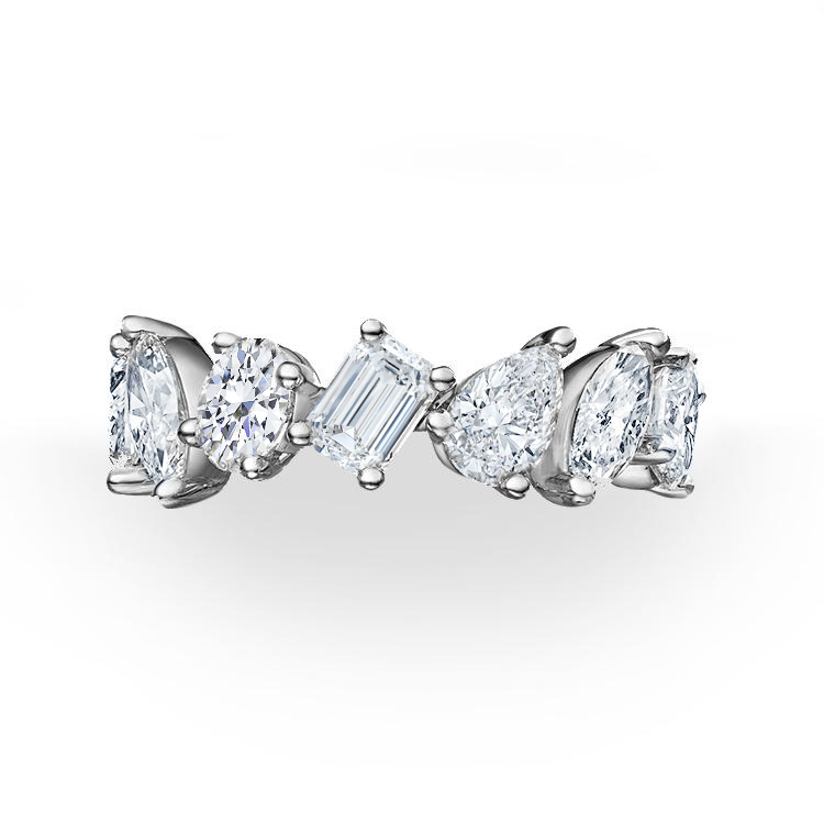 Entangled Mixed Diamond Eternity Ring - Armans Fine Jewellery