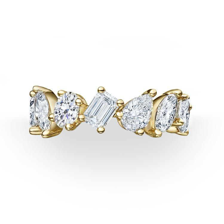 Entangled Mixed Diamond Eternity Ring - Armans Fine Jewellery