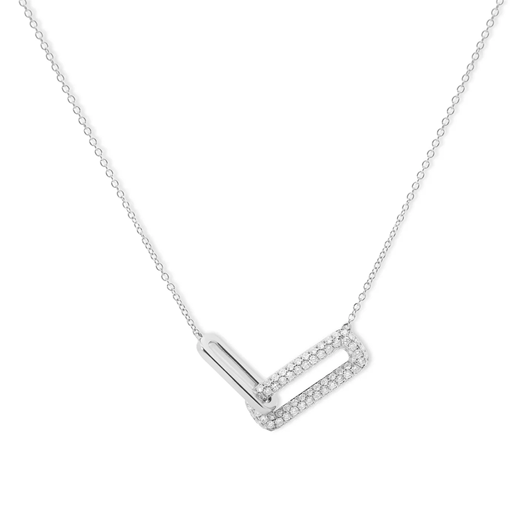Eternity Rectangle Diamond Necklace - Armans Fine Jewellery