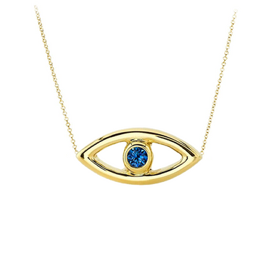 Evil Eye Bezel Necklace - Armans Fine Jewellery
