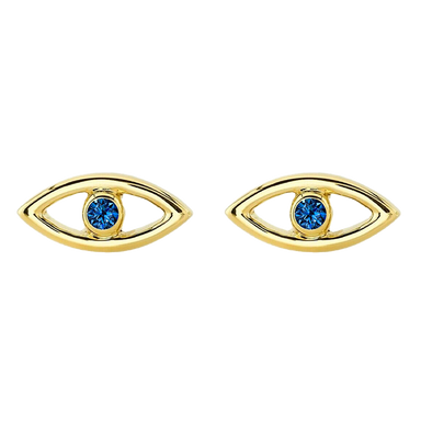 Evil Eye Bezel Studs - Armans Fine Jewellery