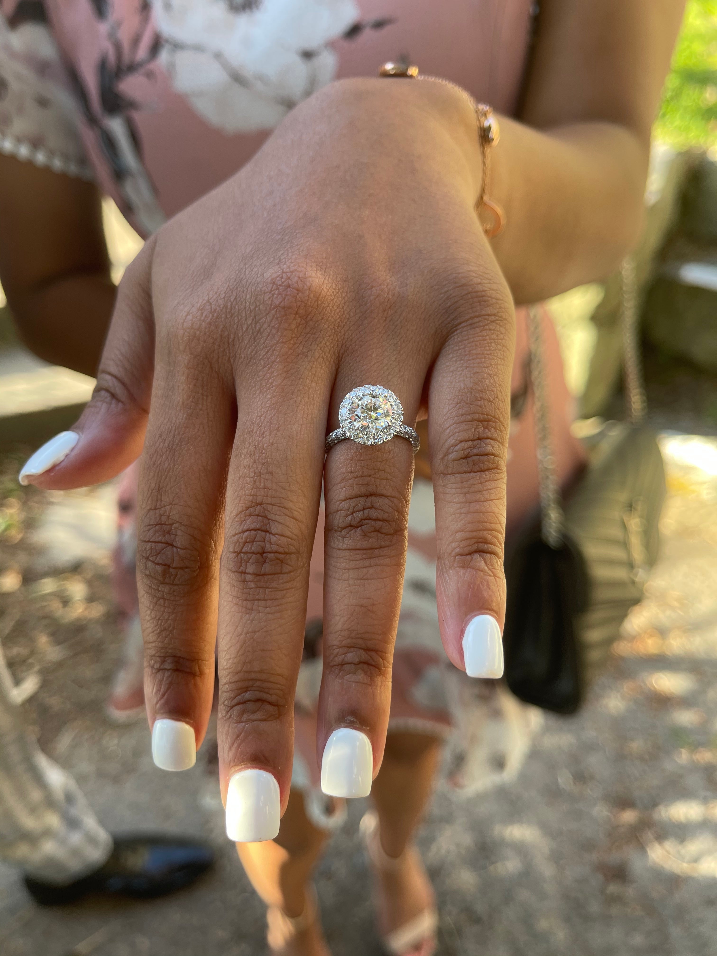 Imperial Halo Lab Grown Engagement Ring - Armans Fine Jewellery