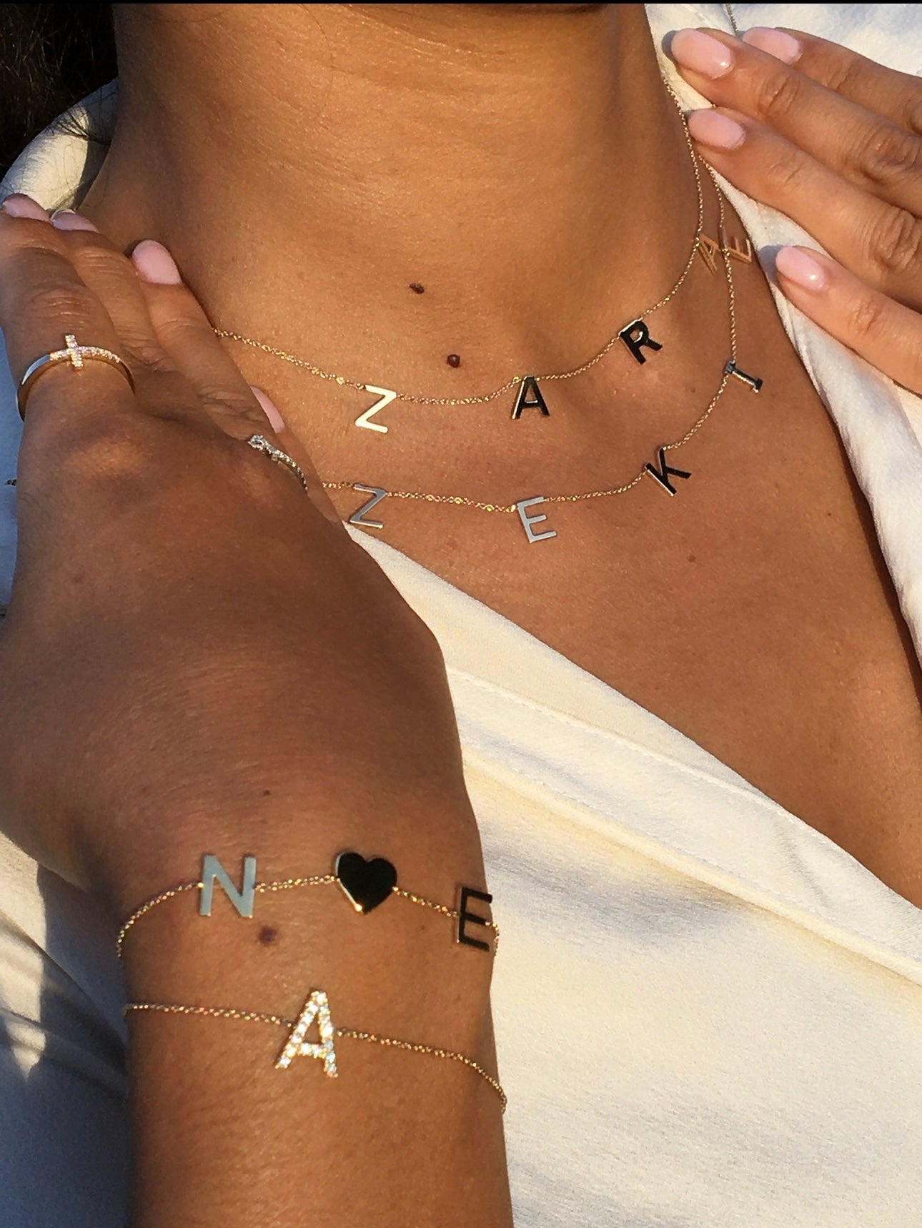 Petite Multi Initial Necklace - Armans Fine Jewellery