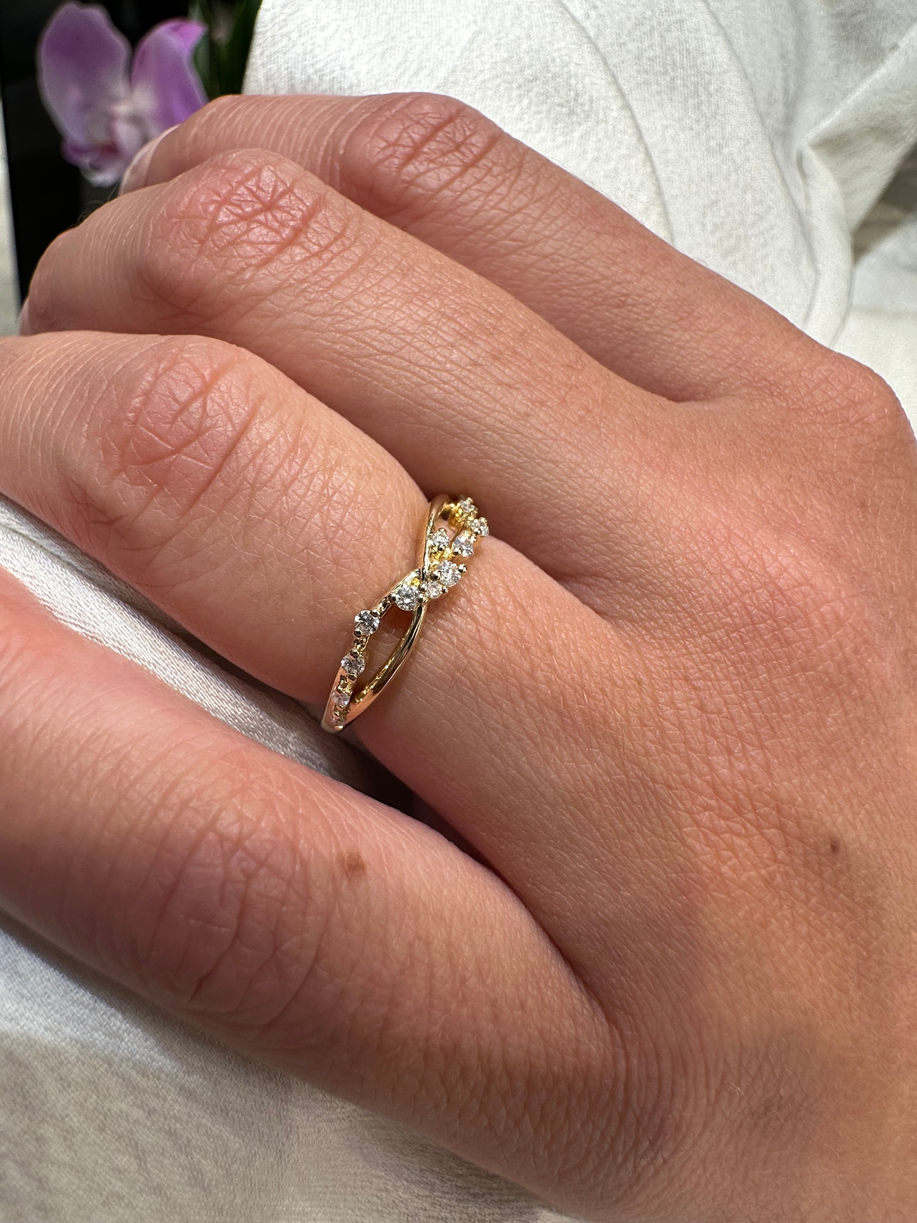 Spaced Diamond Infinity Ring - Armans Fine Jewellery